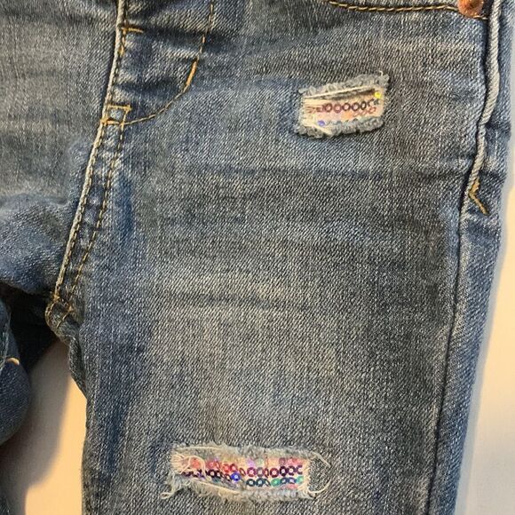 🎀 Cat & Jack | Girl’s Skinny Sequined Jeans - Picture 2 of 5